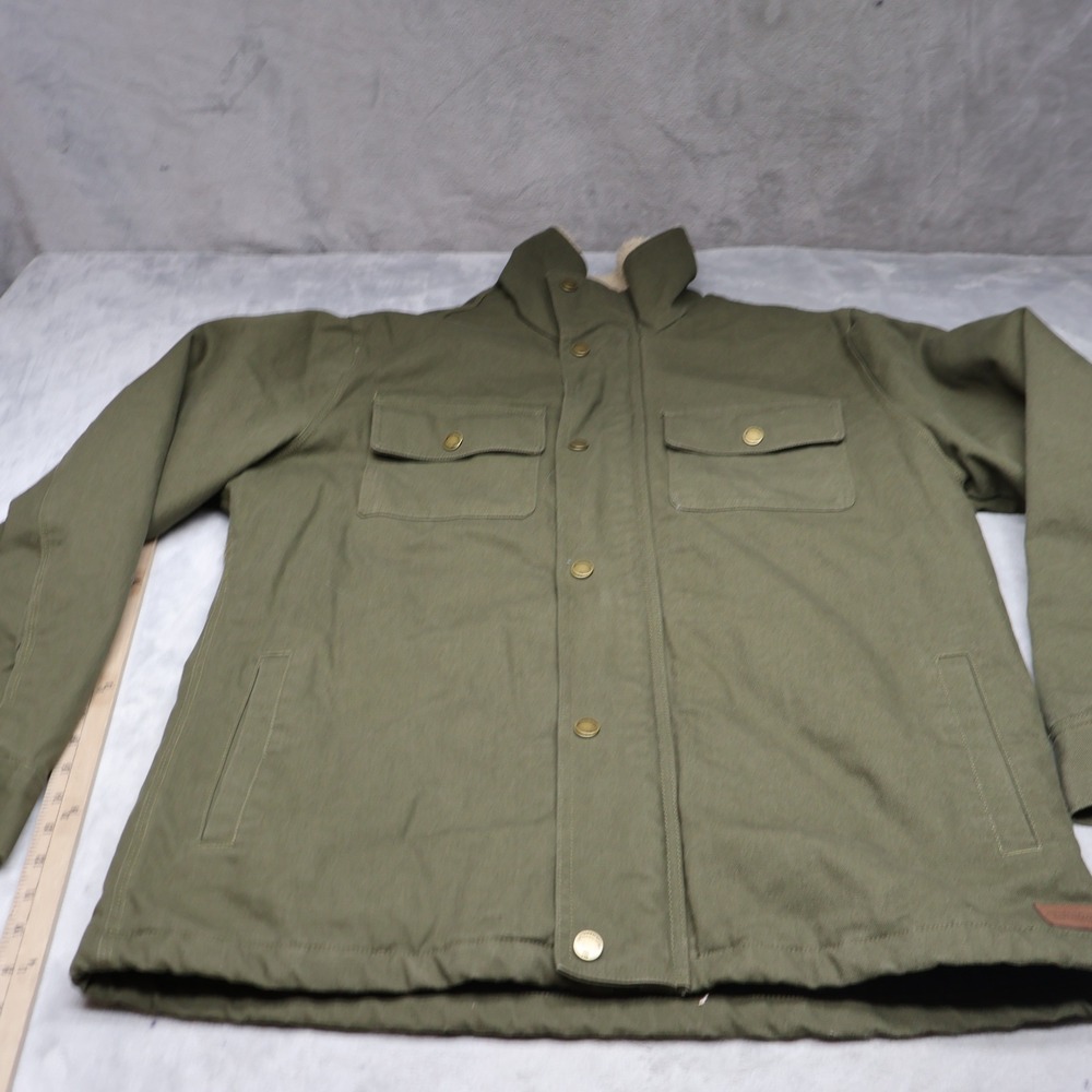 The‎ Normal Brand Jacket Mens XL Green Canvas Rugged Quilt Lined Insulated Field
